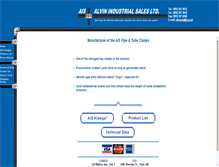 Tablet Screenshot of alvinindustrial.com